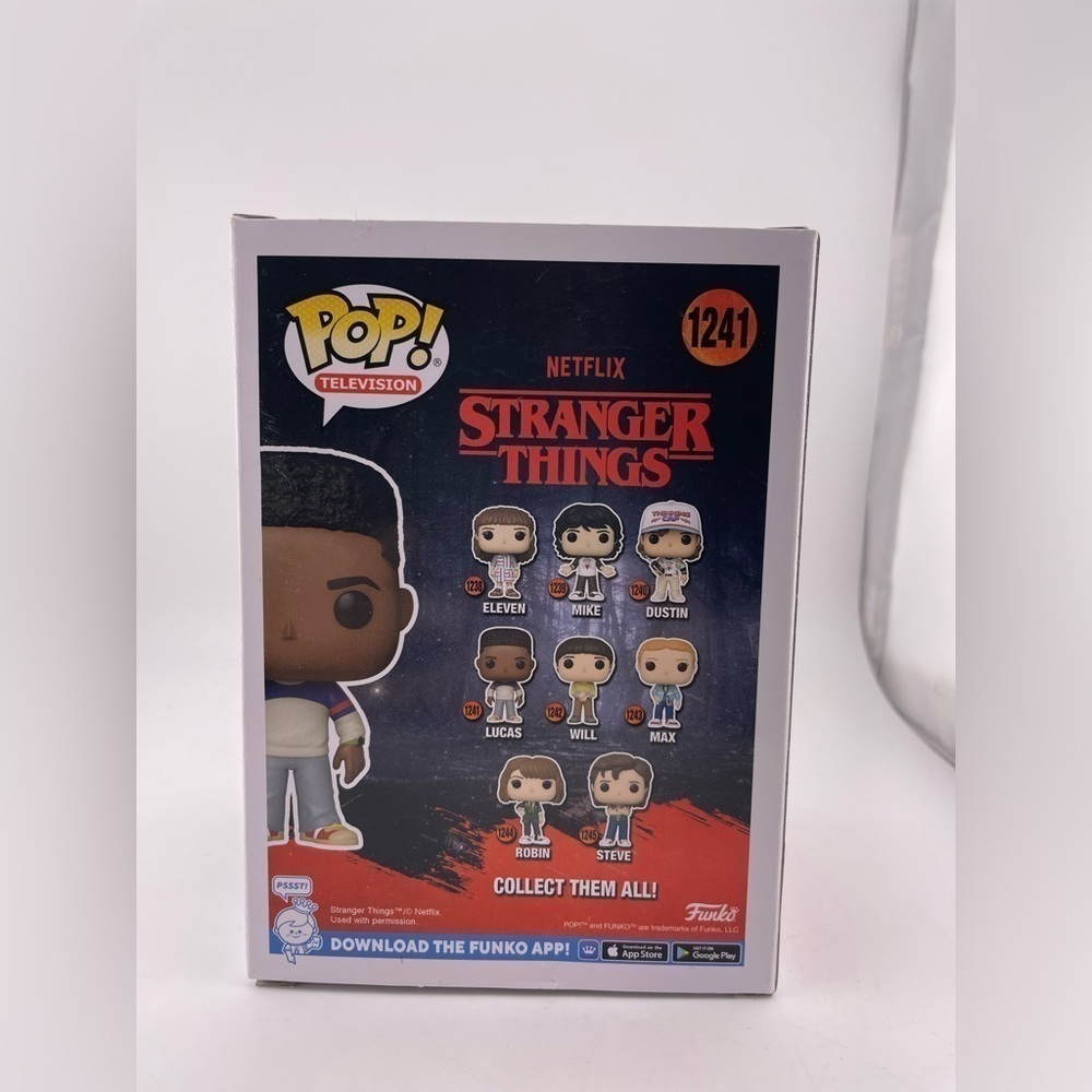 NEW IN BOX Funko POP! Television : Stranger Things - Lucas #1241 - Picture 7 of 7